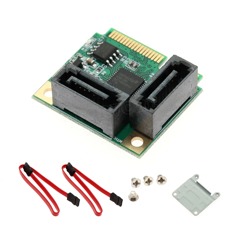 2 Порты Mini PCI-E PCI Express SATA 3 0 конвертер жесткого приводной удлинитель карты с