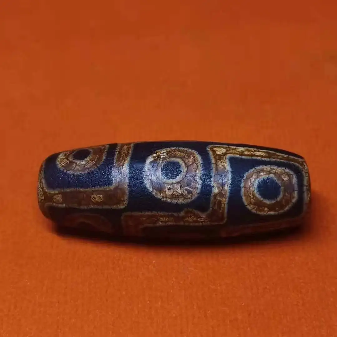 1pcs/lot Three Eyes Magic Apparatus Nine Orange Red Teeth Yellow God of Wealth Sun Moon Star Energy Dragon Agate Dzi Beads - купить по