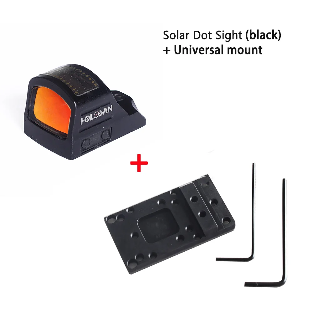 Solar sight-mount Солнечный RMR доктор Red Dot голографический прицел с универсальным креплением для охоты - Цвет: Solar sight-mount