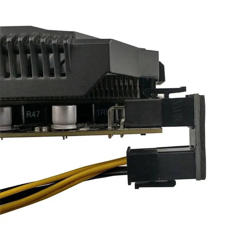 

1Pair 6Pin Female to Male Power Adapter 180 Degree Turning Desktop Graphics Card Power Supply Connector