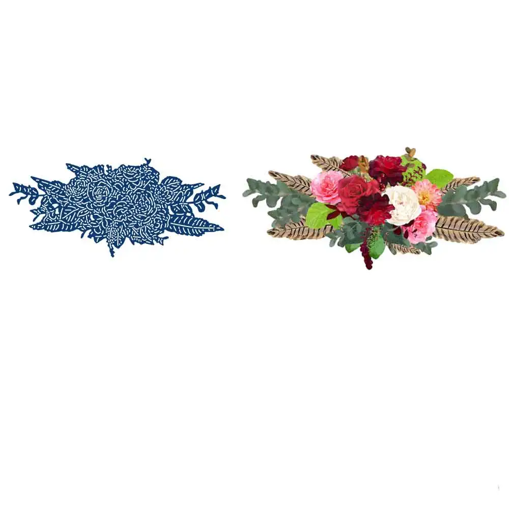 

Beautiful Flower Metal Cutting Die Scrapbook Embossed Paper Card Album Craft Template Cut Die Stencils New for 2021 Arrive
