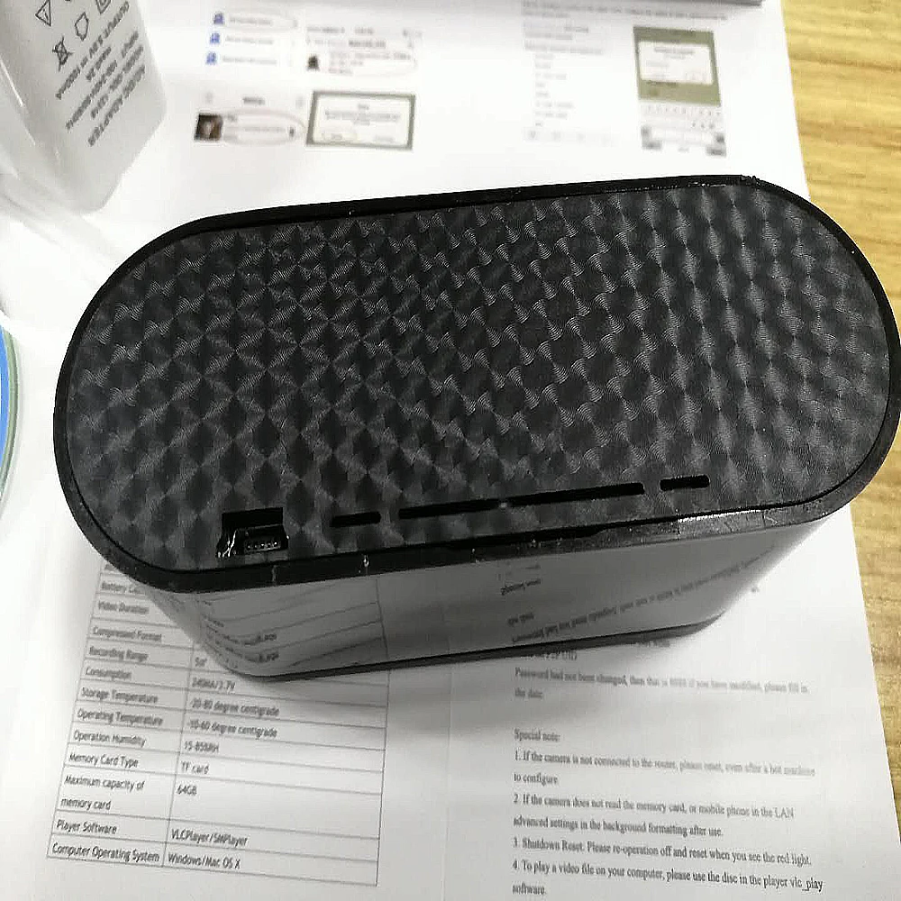 1080P H.264 настольные часы с камерой сигнализации мини камера ИК ночного видения Wifi IP