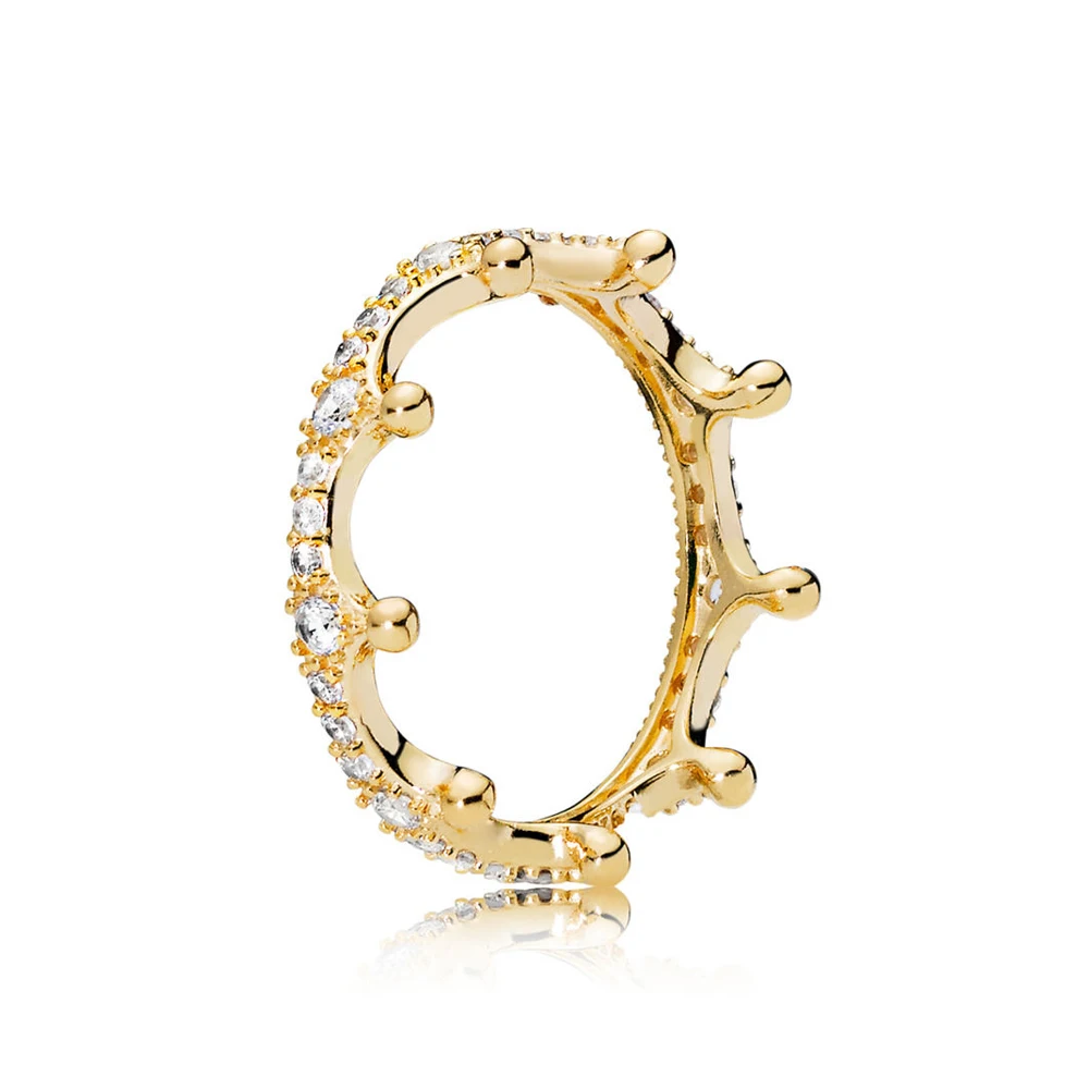 Высокое качество 925 стерлингового серебра Классический Волшебная Корона черный