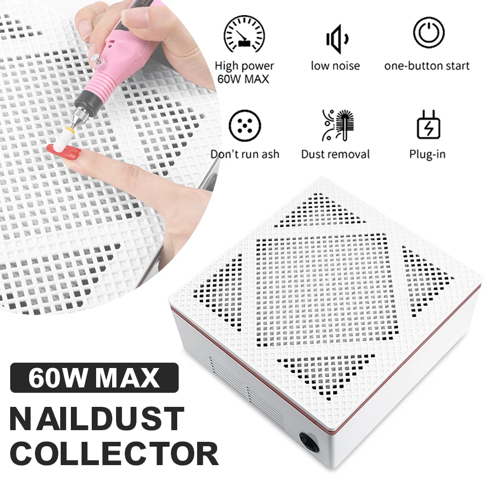 

Nail Dust Collector Machine Detachable Filter Screen Nail Vacuum Filter Fan For Nail Drills Nail Extension For Home Nail Hot
