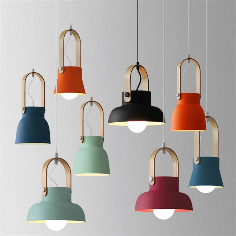 Скандинавский Лофт светодиодные металлические подвесные светильники освещение