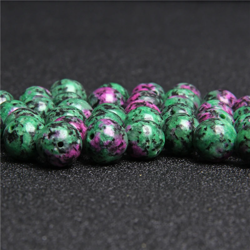 Круглые бусины из натурального камня Zosite отполированные для самостоятельного