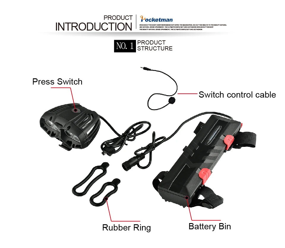 5000лм 4 X CREE XM-L T6 светодиодный USB водонепроницаемый светильник для велосипеда