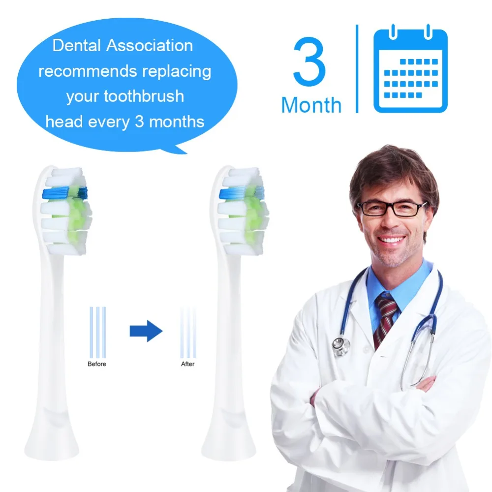 Сменные насадки для зубных щеток Phillips Sonicare DiamondClean ProtectiveClean Премиум версии головки для зубных щеток HX6068