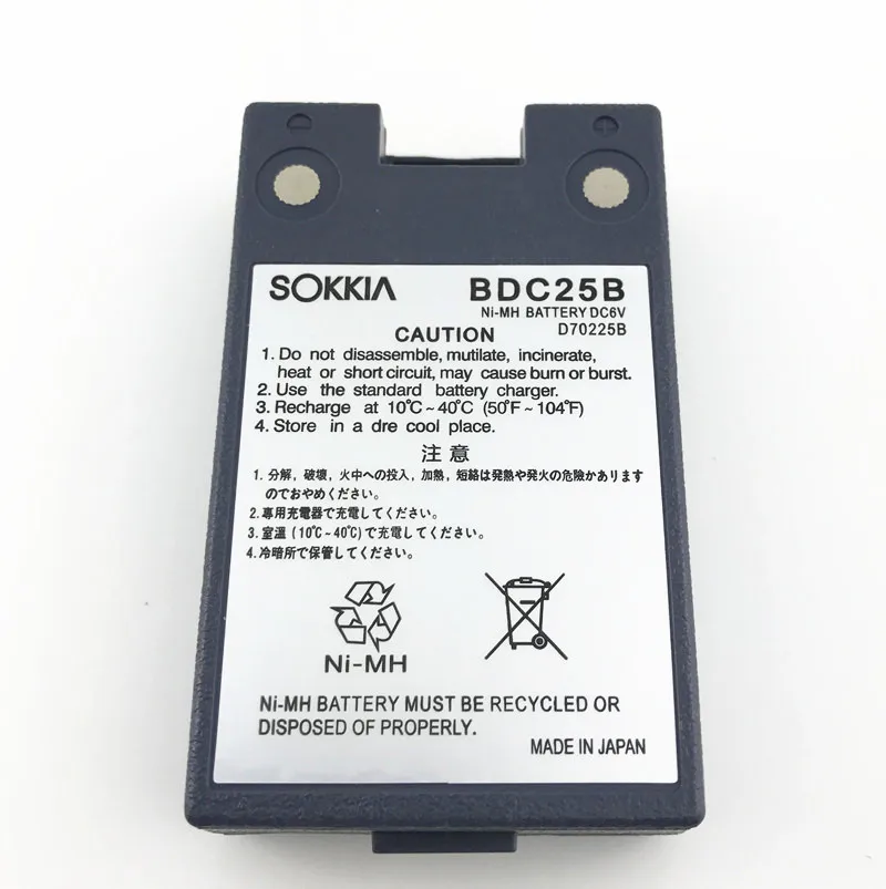 2020 новый аккумулятор Sokkia BDC25B Ni-MH SET общая станция BDC25A 6 в 1350 мАч | Инструменты