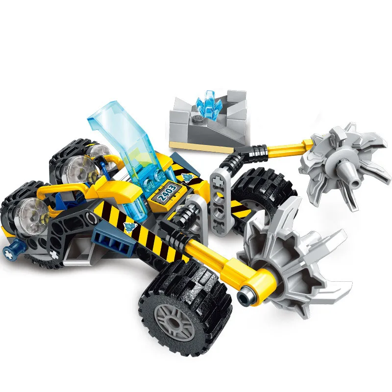 Развивающий строительный конструктор кианитовый отряд камень Чоппер 2 фигурки 128