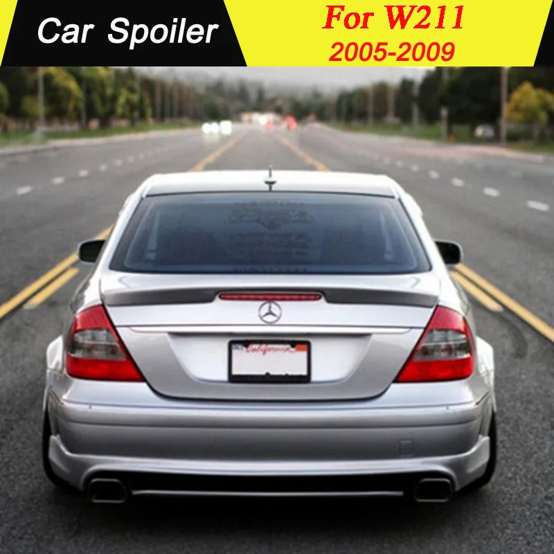 Для Mercedes W211 E300 E320 E240 автомобильный спойлер искусственный материал высокого