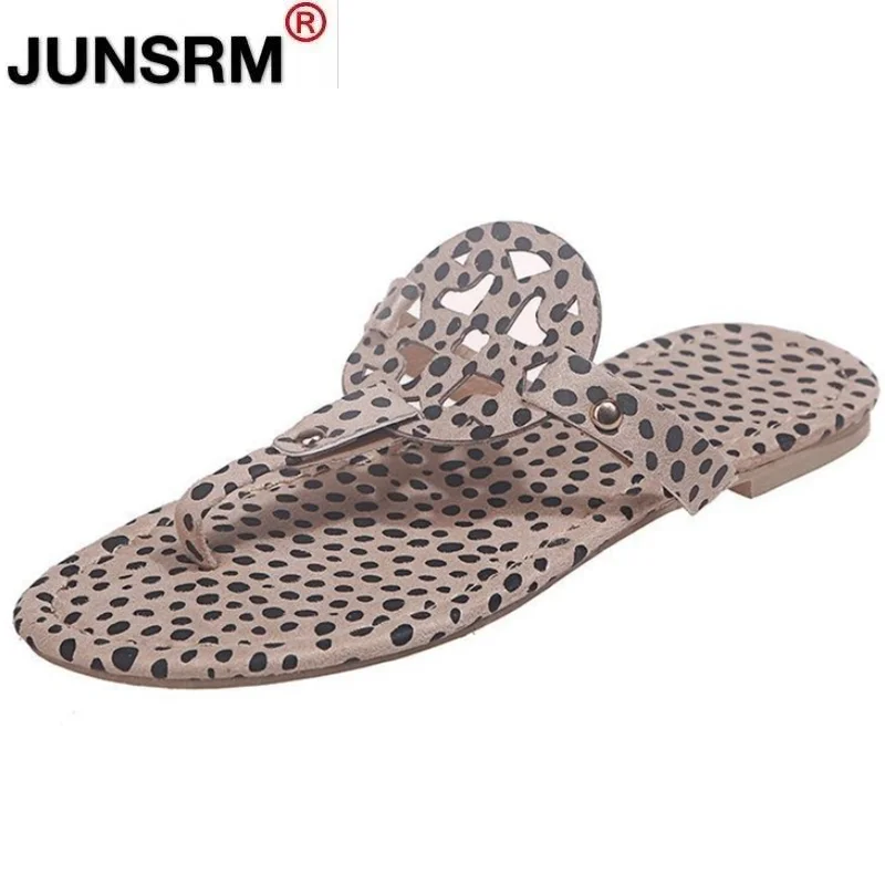 

2021 Summer Women Sandals Fashion Women Leopard Print Roma Sandals Women Casual Beach Shoes Women's Flip-flops Zapatillas Mujer