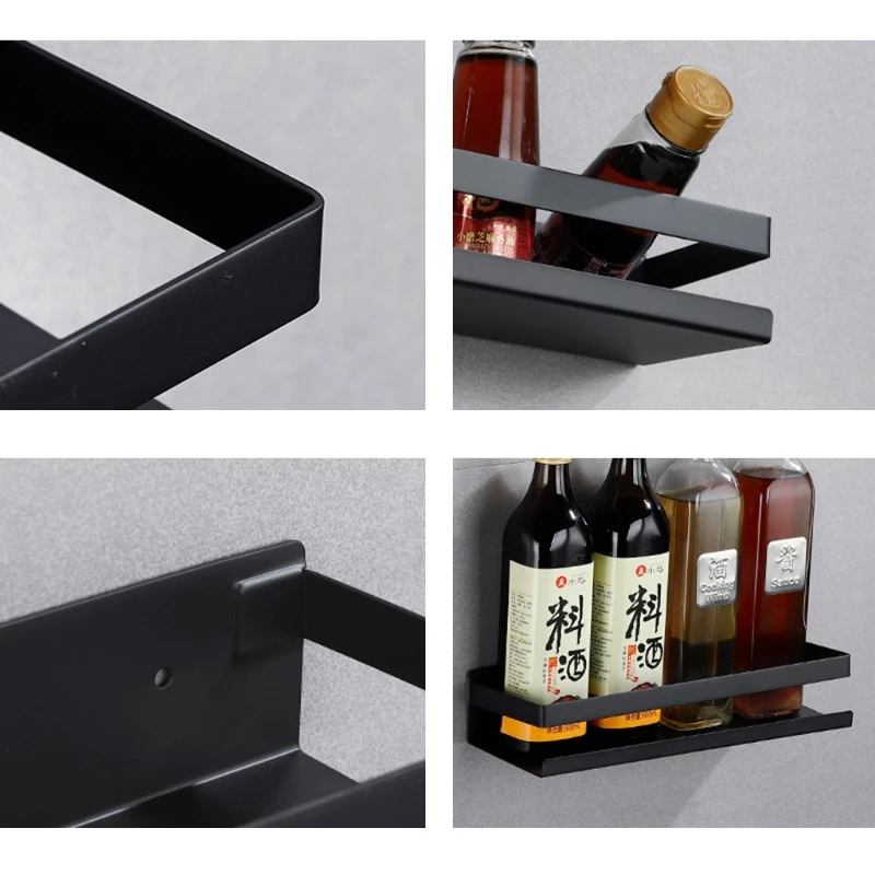 

Bathroom Shower Shelf Wall Mounted Storage Rack Shampoo Organizer Accessories X4YE