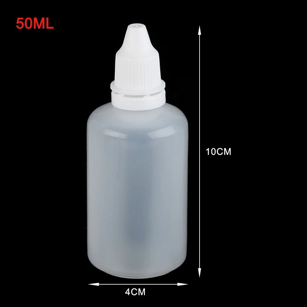 10 шт. 30/50/100 мл глаз Liquid пустые сжимаемые бутылки-капельницы образец падение