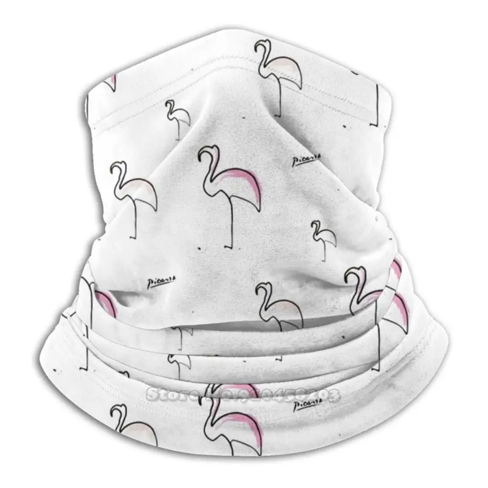 Линия искусства бло Пикассо Фламинго рисунок эскиз розово-черный ручной