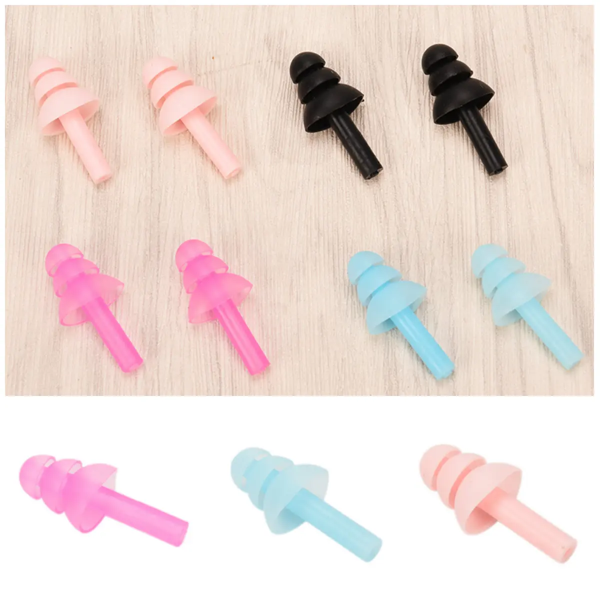 

1Pairs Soft Silicone Ear Plugs Sound Insulation Ear Protection Earplugs Anti Noise Snoring Sleeping Plugs For Travel