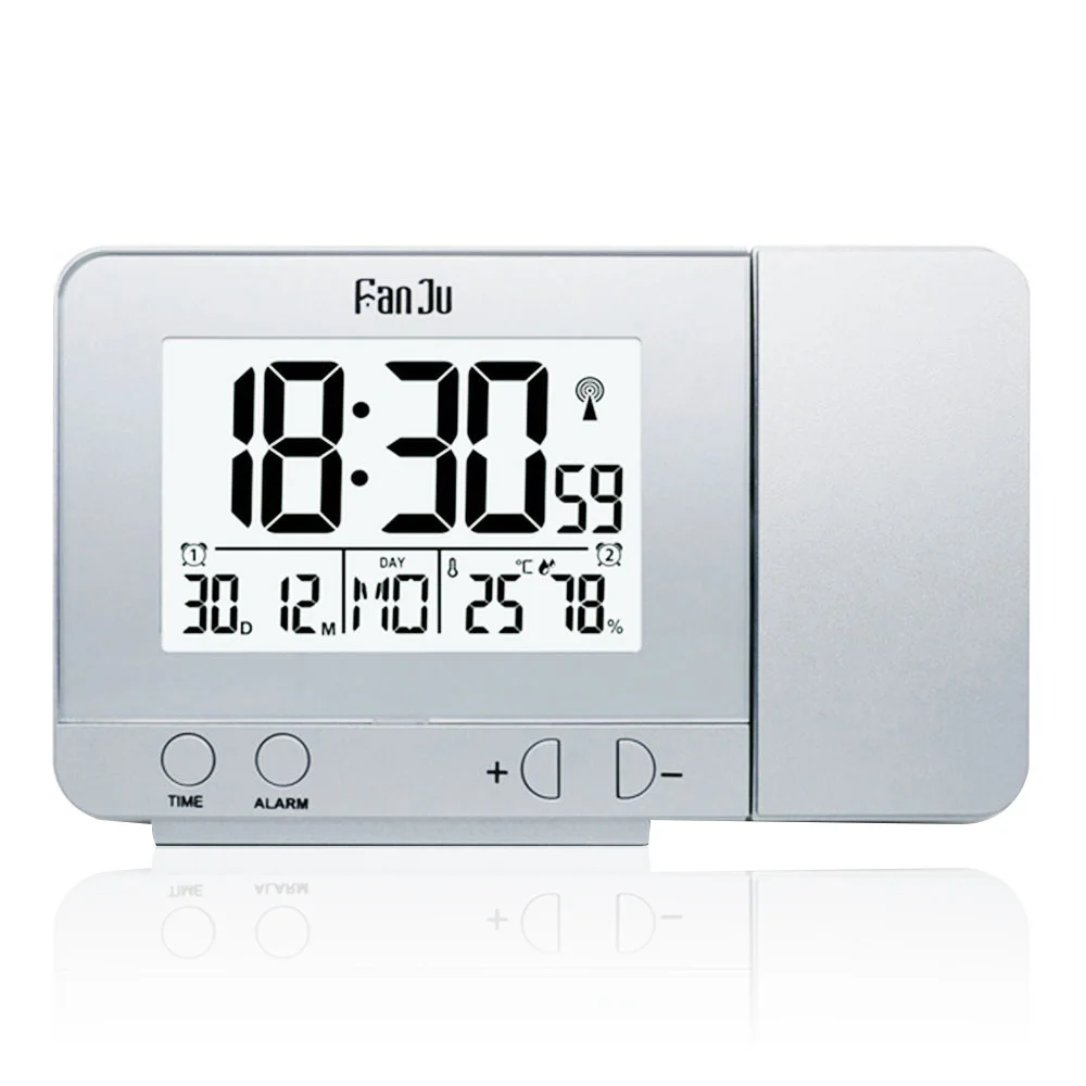 

Led Alarm Clock Projection Alarm Family LCD Projector Multifunction Clock Black Economic Kitchen
