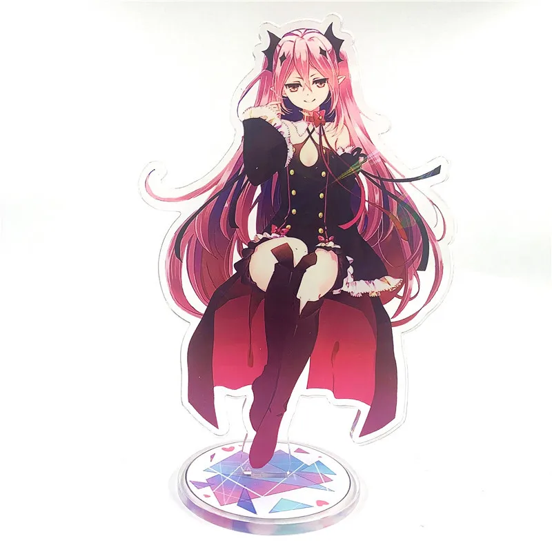 

2021 Classic Japanese Anime Seraph Of The End Acrylic Stand Figure Model Plate Holder Cake Topper Toy Desktop Decor Gift For Boy