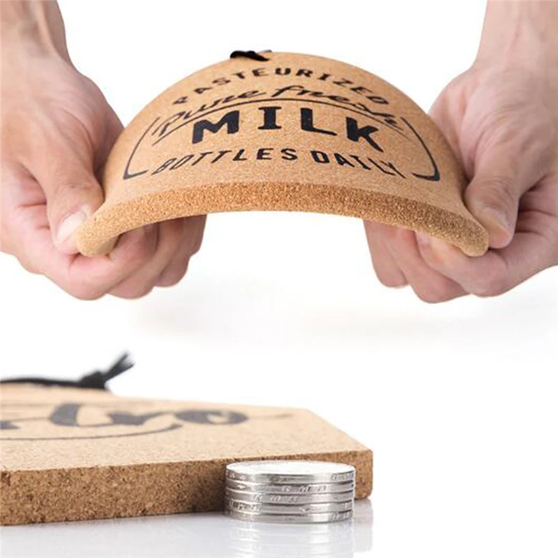 Новинка Простая обувь круглый пробковые подставки для столовых приборов питевых