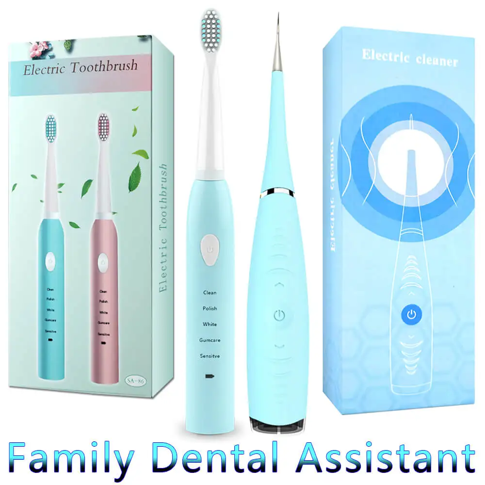 Зубная щетка электрическая звуковая портативная перезаряжаемый инструмент для