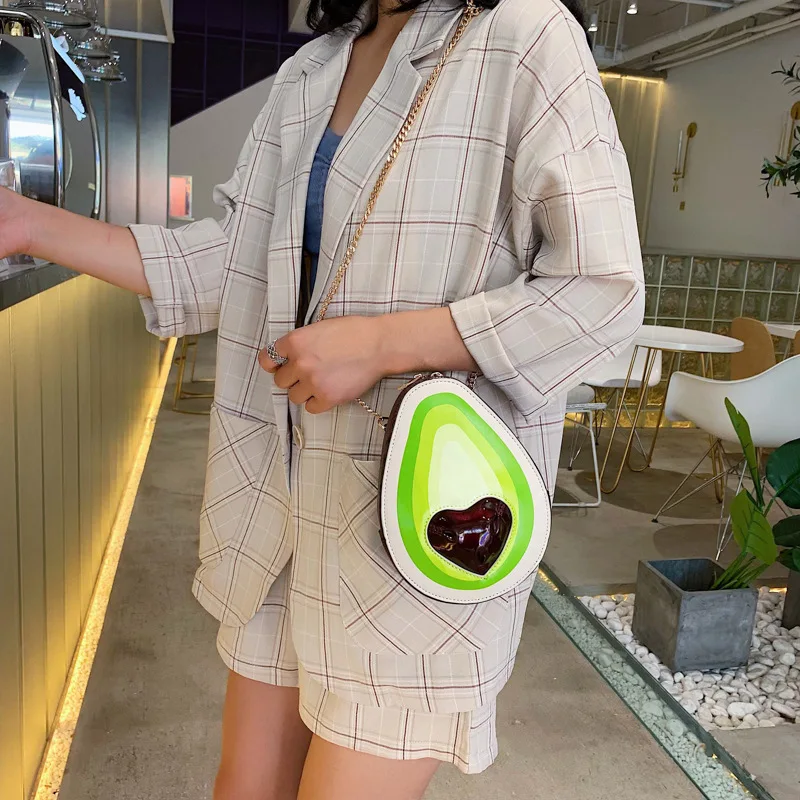 Сумка с твёрдой оболочкой из кожи коровы масло-фрукты косые-стиль Женские bag2019