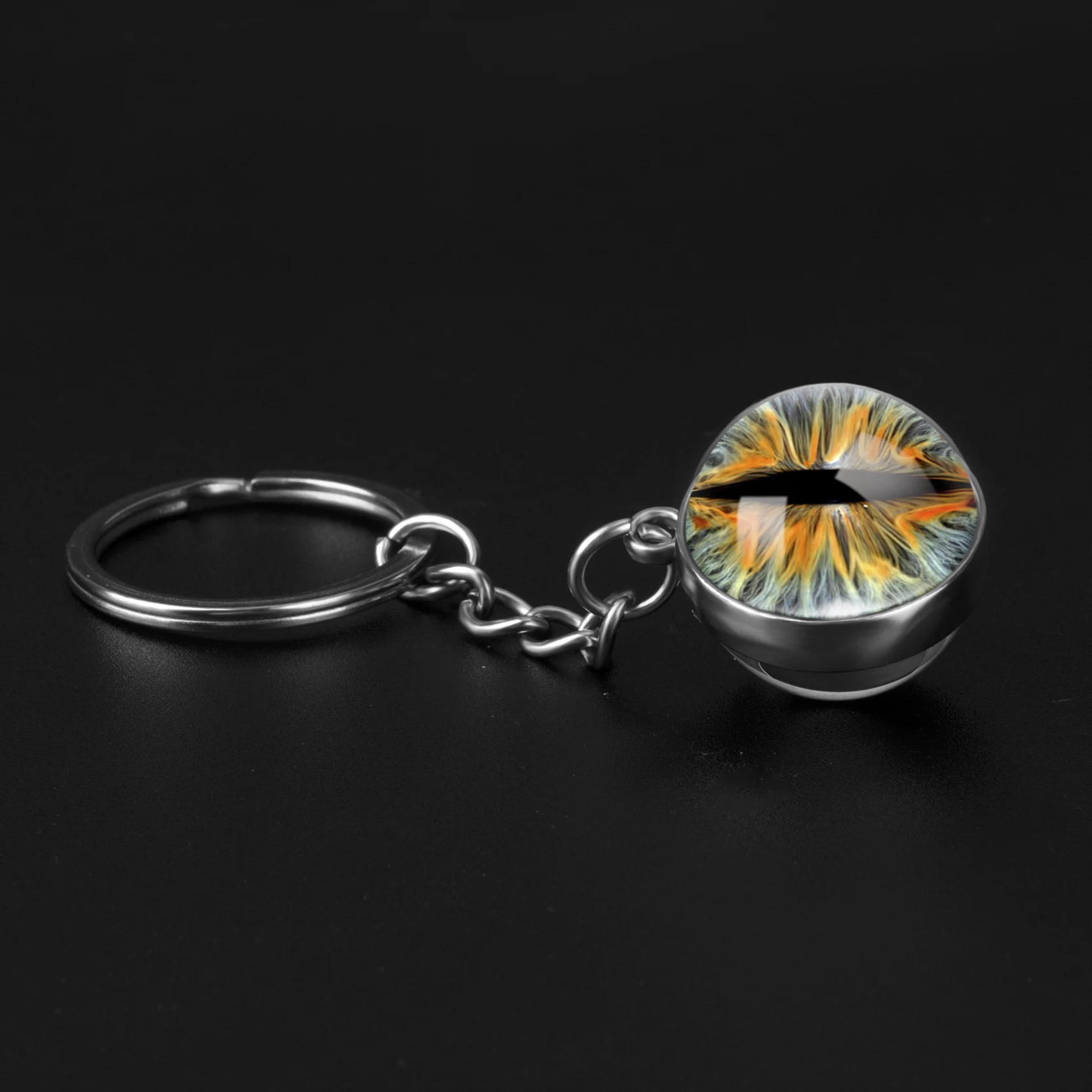 Новый креативный двухсторонний стеклянный брелок Dragon Eye ювелирные изделия