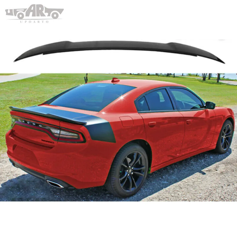 For Dodge Charger 2011-2018 high quality ABS Plastic Unpainted Color Rear Spoiler Wing Trunk Lid Cover Car Styling