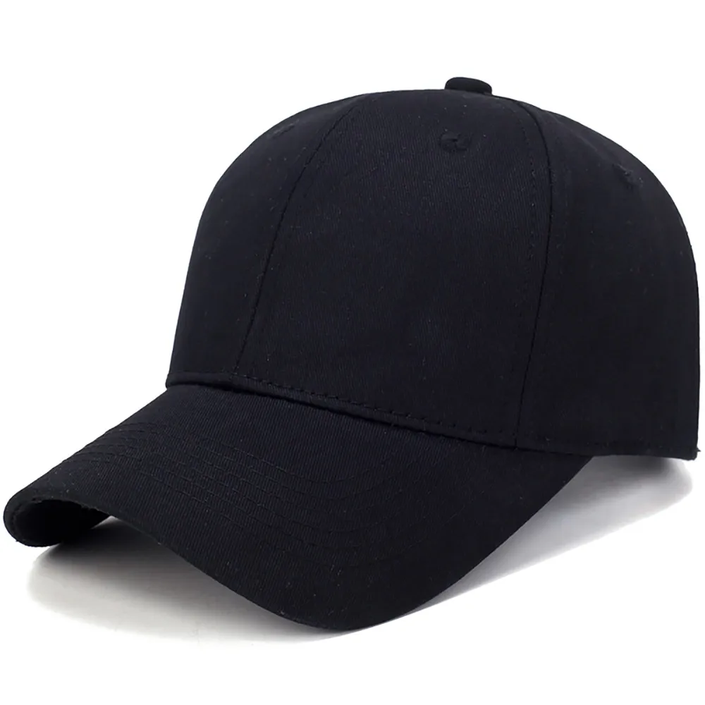 Черная кепка однотонная бейсболка кепки Snapback Casquette повседневные Gorras в стиле