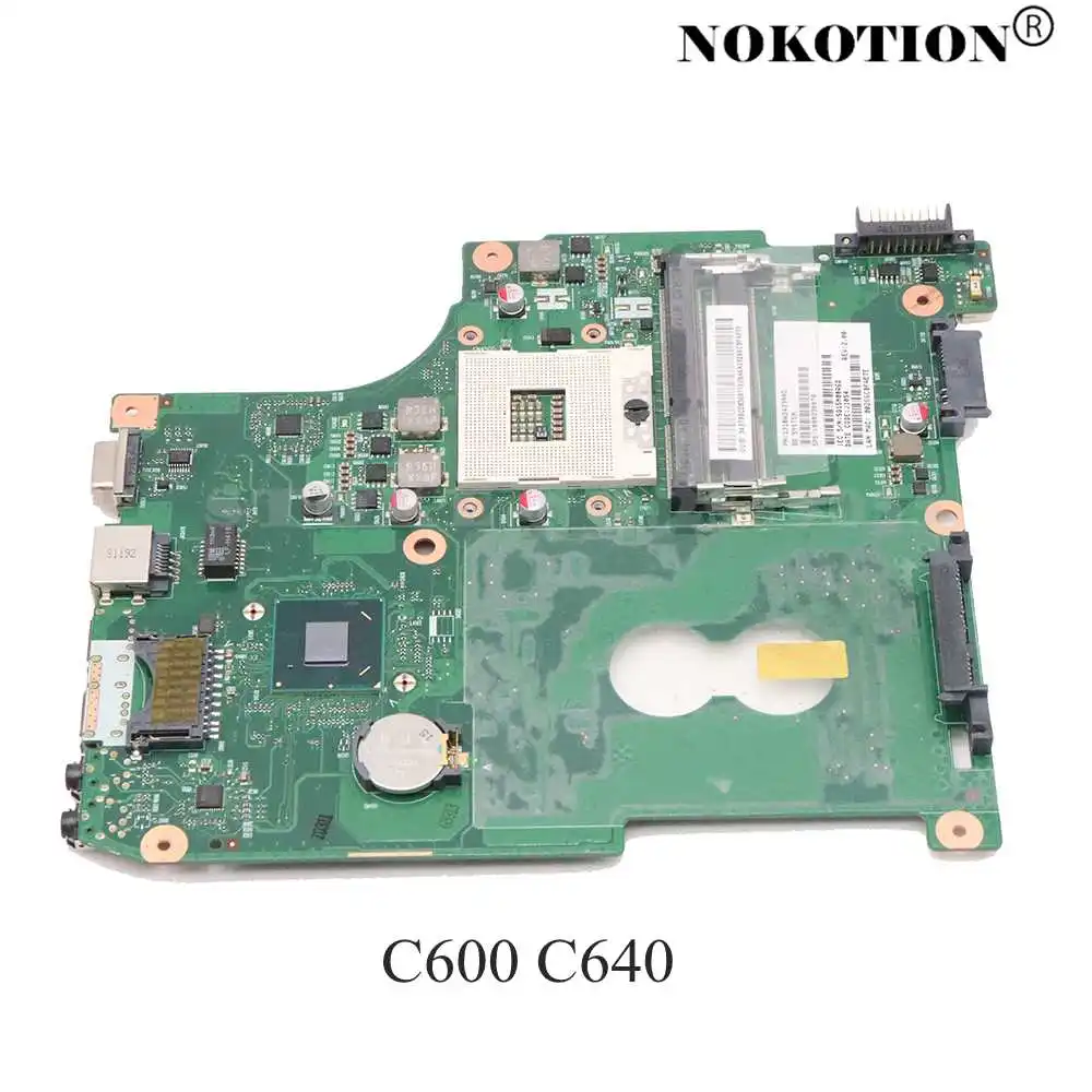 Материнская плата NOKOTION для ноутбука TOSHIBA Satellite C600 C640 HM65 GMA HD3000 DDR3 V000238070 материнская