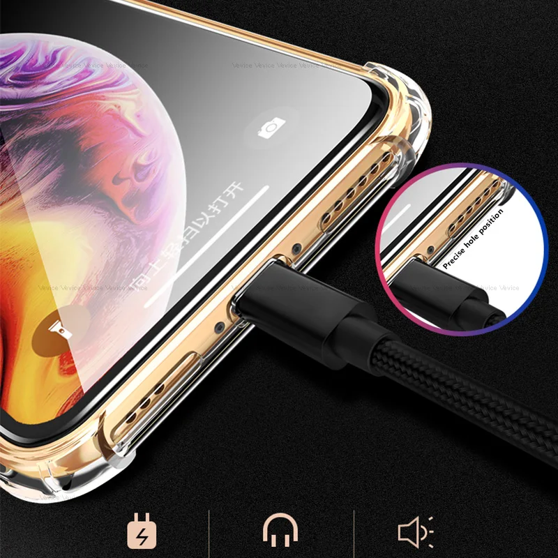 Противоударный чехол для телефона iPhone 11 Pro Max Xs XR X XS MAX мягкий силиконовый Apple 2019