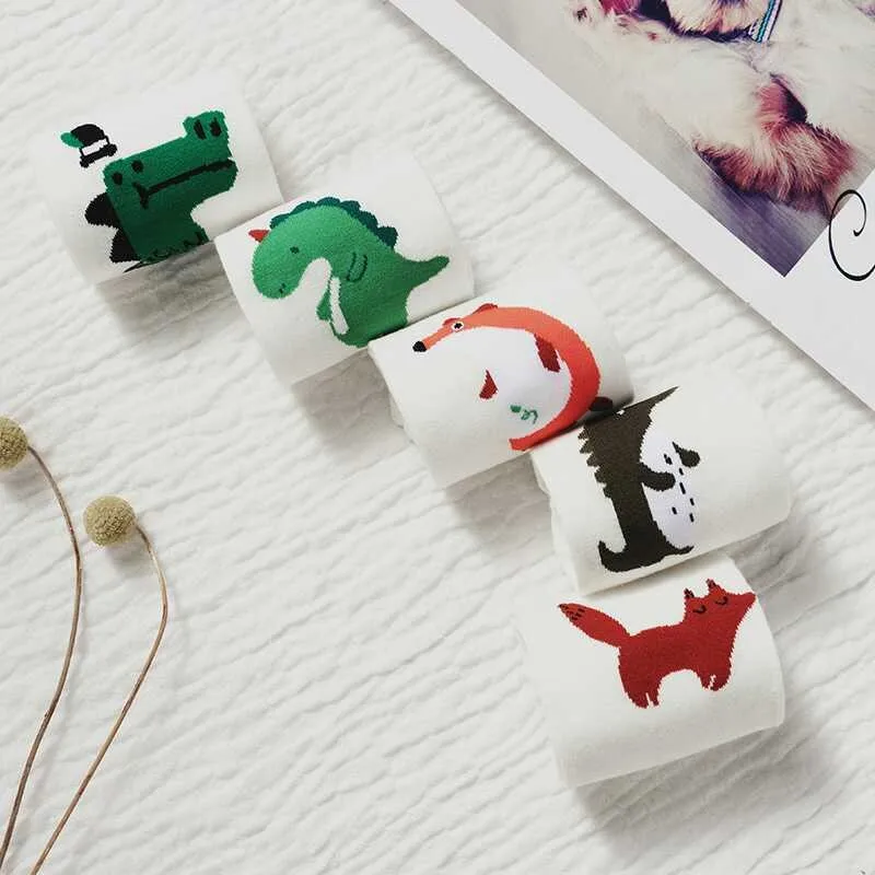 Носки с рисунком милые женские низкие хлопковые носки повседневные весенние