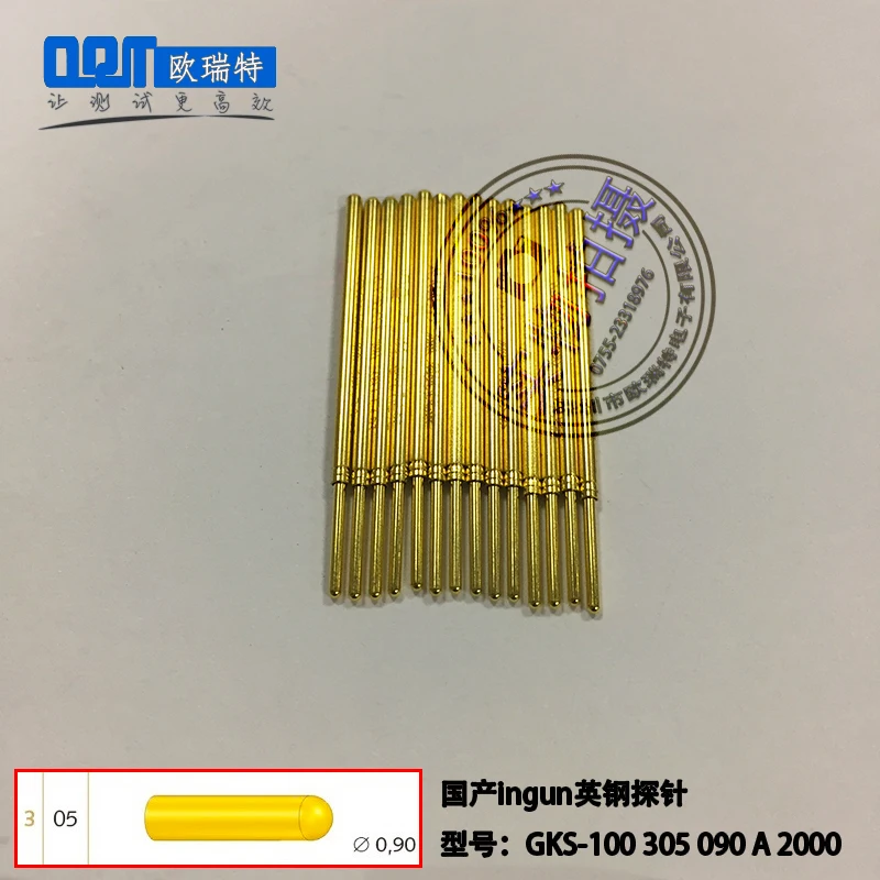 

Британский стальной зонд GKS-100 305 090 2000, прямая вверх, круглая головка, тестовая игла наконечник пружины