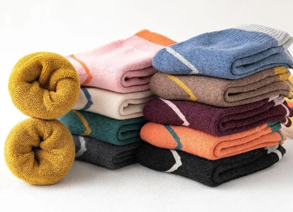 Женские зимние носки без пятки для отдыха толстые бархатные теплые корейские