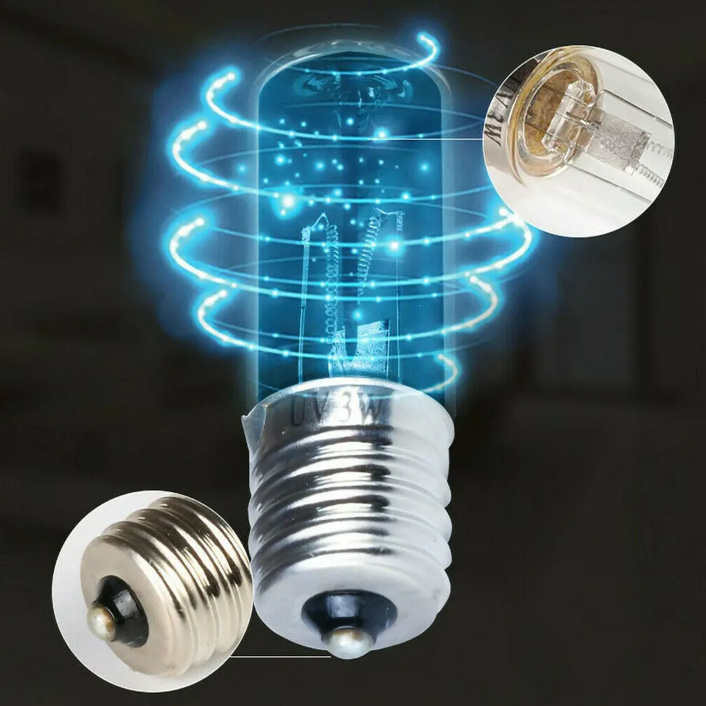 DC10V E17 UVC ультрафиолетовая УФ лампочка 3 Вт дезинфекционная лампа озоновая