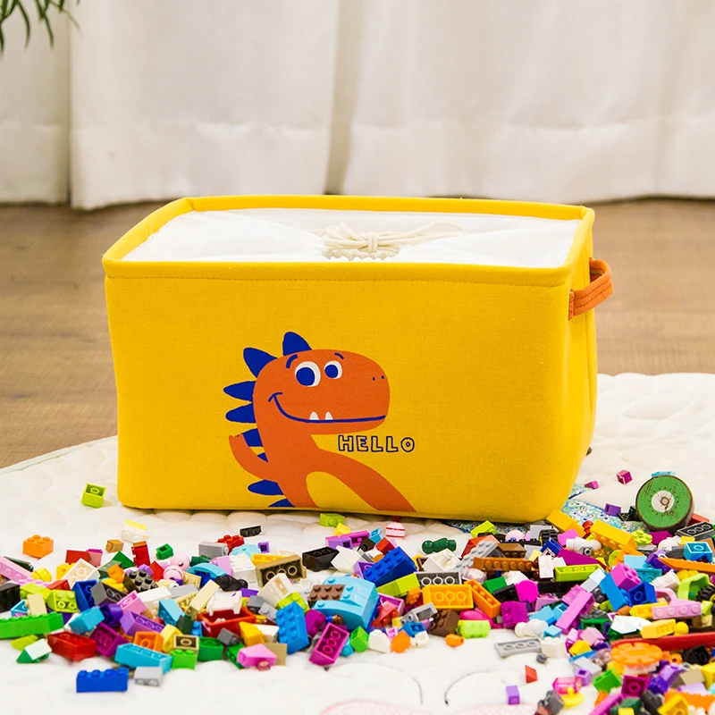 Корзина для хранения детских игрушек с динозавром корзина кулиской новый дизайн