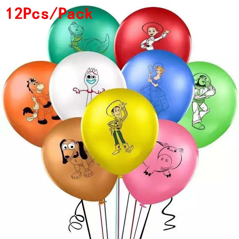 

Disney 12inch Cartoon Toy Story balloon Buzz Lightyear latex ballon Baby Shower Birthday Party Decoration Hero theme kids gift