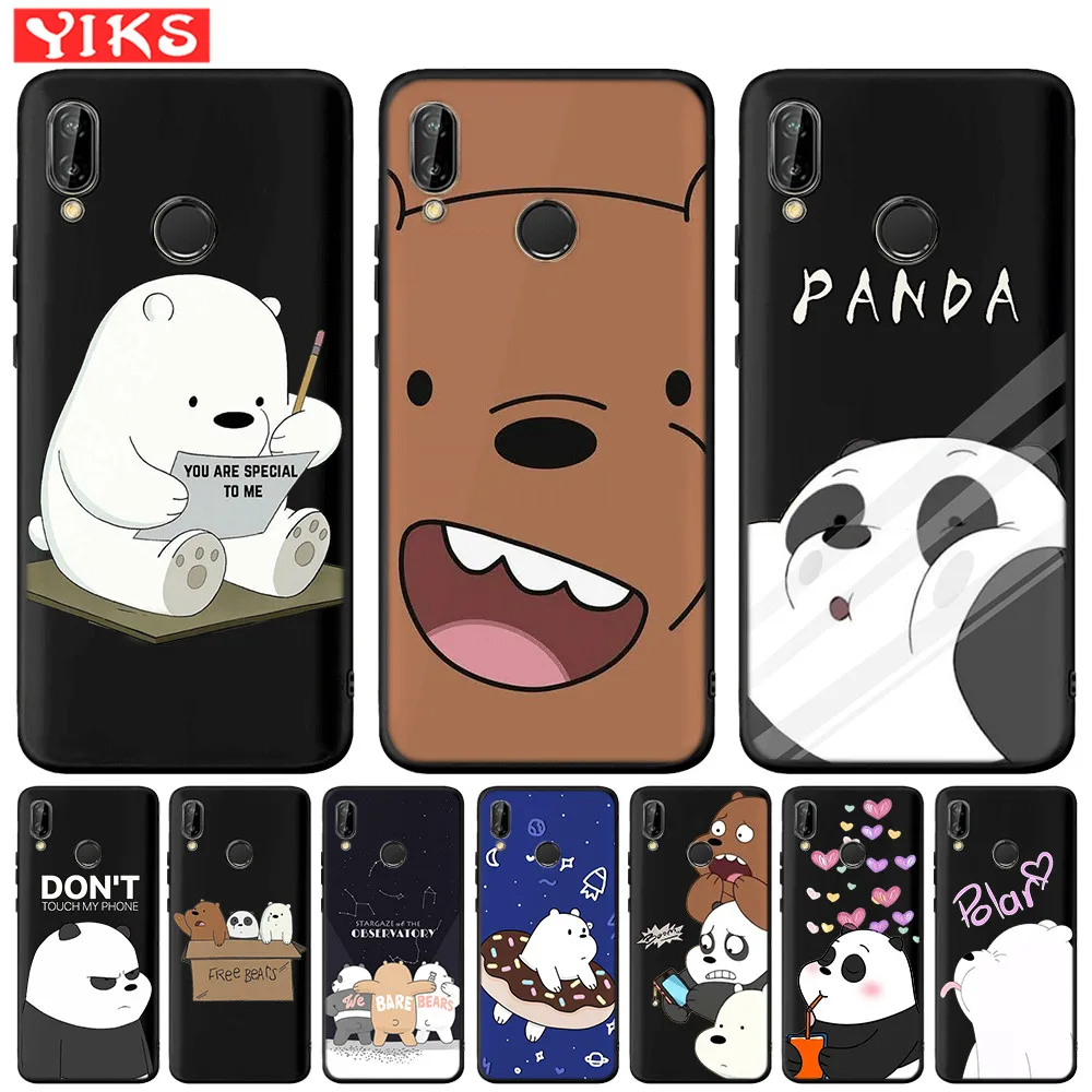 Силиконовый чехол с милой пандой для телефона huawei Mate10 20 Lite Pro P8 P9 P10 P20 Lite P20 P30 Pro P Smart Smart Coque Shell