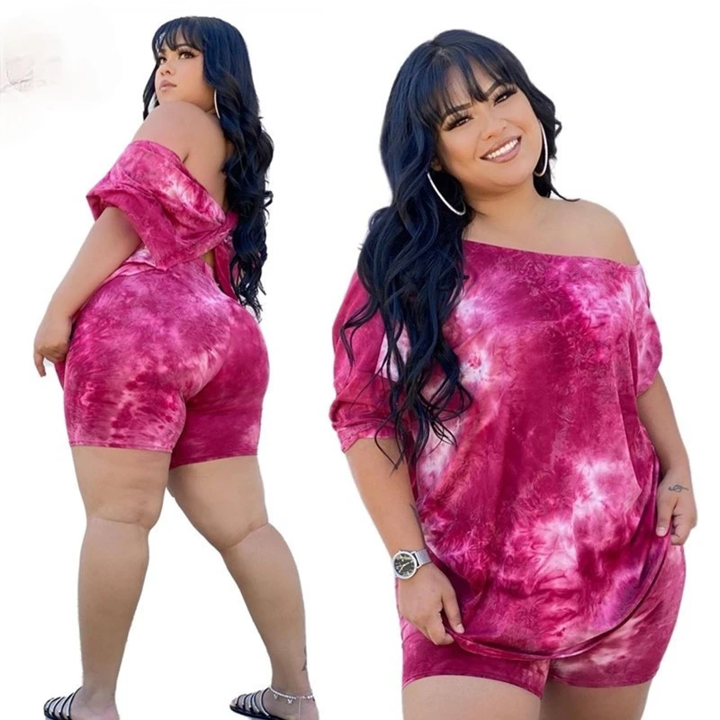 

Two Piece Sets Womens Outfits Shorts Pants Sets Tie Dye Short Sleeve T Shirt Leggings Sweat Suits Summer Wholesale Dropshipping