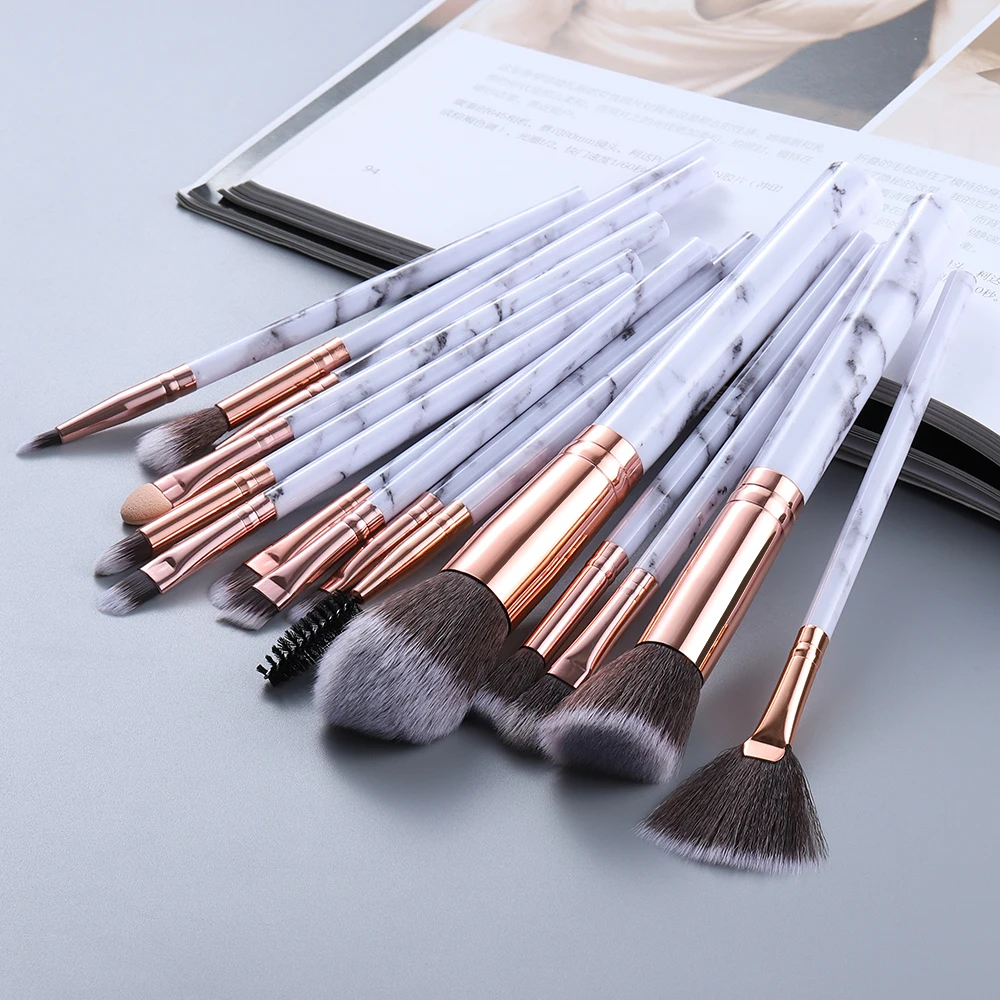 

FLD5/15Pcs Makeup Brushes Set Cosmetic Powder Eye Shadow Foundation Blush Blending Beauty Make Up Kabuki Brush Tools Maquiagem