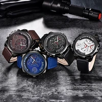 men brand watches leather band date sports quartz wristwatch pretty watch relogio feminino luxo fashion casual gift relogio