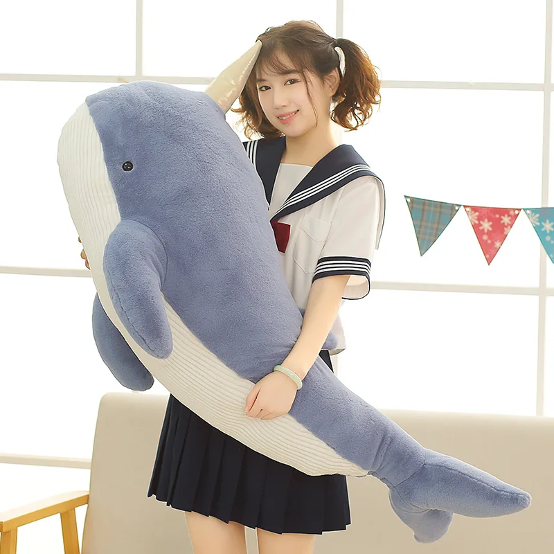 

high-quality unicorn whale children’s pillow plush animal toy is a wedding birthday gift for boyfriend and girlfriend and brides