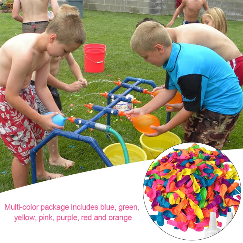 

100 Pcs Water Balloon Latex Water Bomb Balloons Fight Games Summer Splash Party Supplies for Kids Adults globos de agua