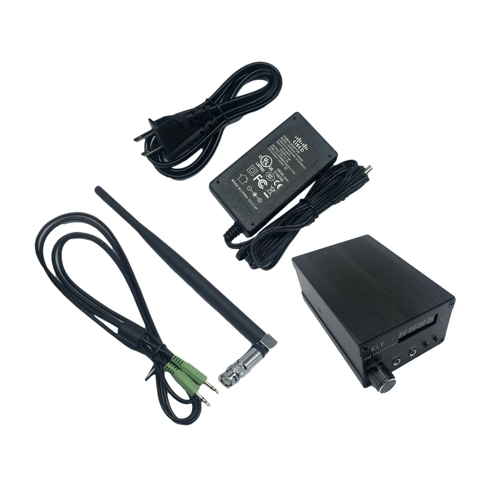 

EL-07 Mini 5W стерео Беспроводная радиостанция, PLL LCD с антенной и аудиокабелем 3,5 мм