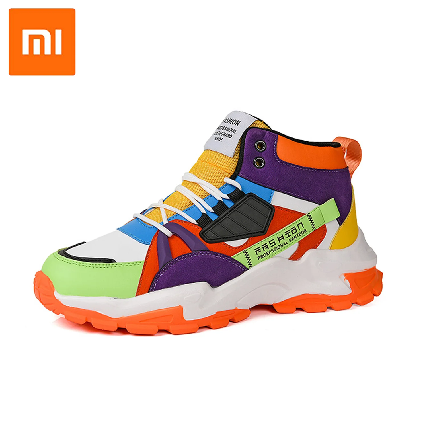 

Xiaomi Men Running Shoes Youth Trend Sports Shoes Outdoor Casual Cultural Walking Athletic Shoes Male Sneakers High Top Sneakers