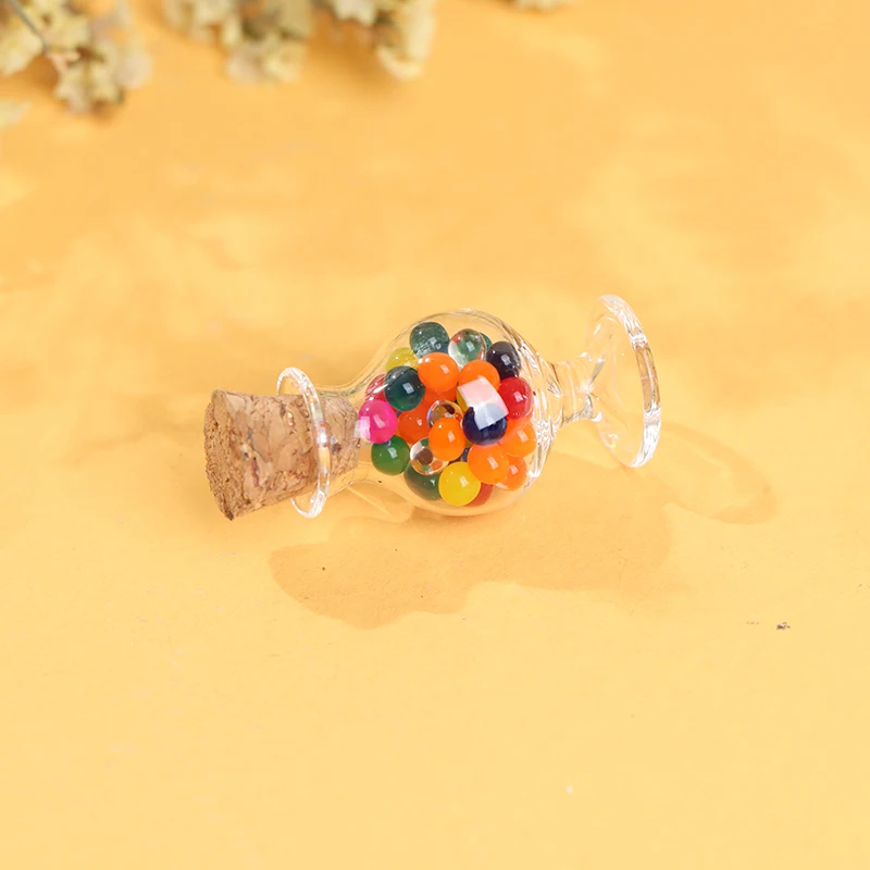 

Candy Glass Jar Candy Machine Doll House Decor Accessories Pretend Play Furniture Toys Dollhouse Miniature Child Gift Toy
