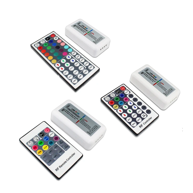 

DC12v-24v IR 20/24/28/44key 12A/24A RGB controller LED IR Remote RGB Controller Controller for RGB 2835 5050 LED Strip light