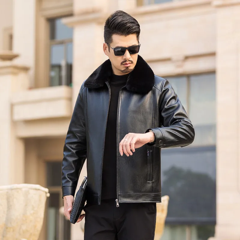Новинка 2020 зимняя мотоциклетная мужская куртка из искусственной кожи Мужская