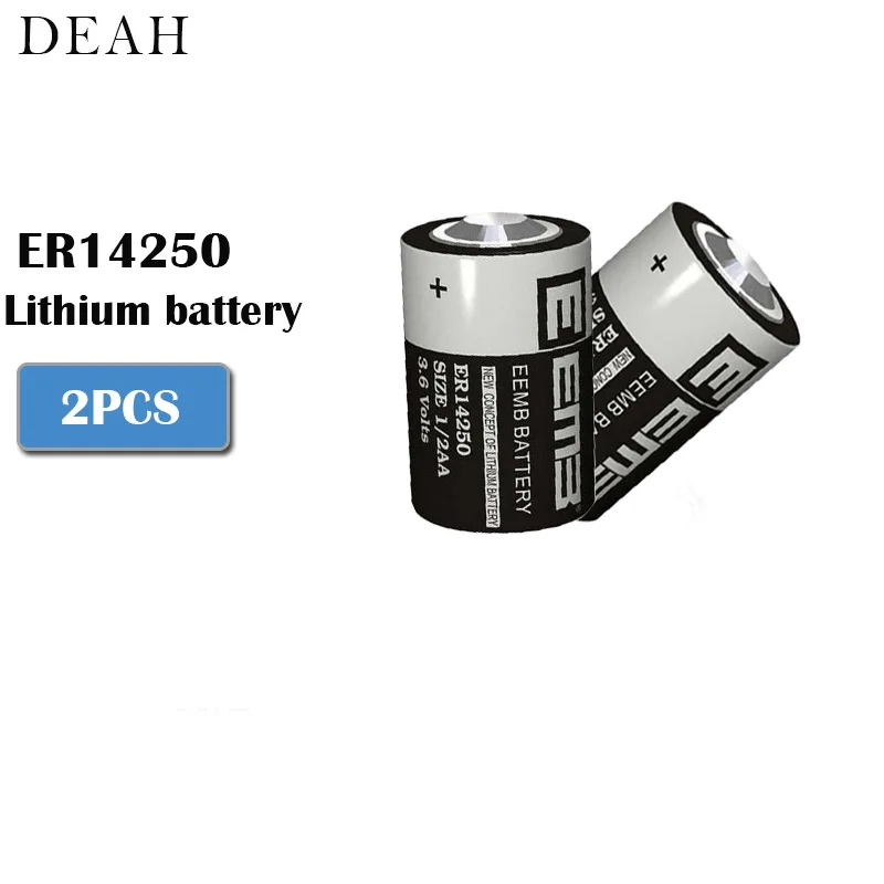 2 шт ER14250 ER 14250 CR14250 SL14250 1/2AA 3,6 V 1200mAh PLC промышленная литиевая батарея основная батарея для камеры