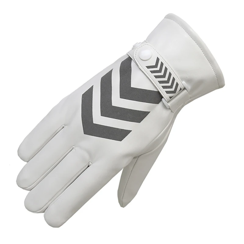 Уличные командные перчатки зимние теплые и бархатные плотные Светоотражающие