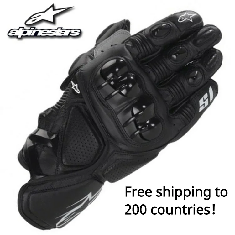 

GP-S1 Motorcycle Cross Country Bike Racer Riding Rider Waterproof Fall Protector Breathable Gloves Black Full Fingers Gloves